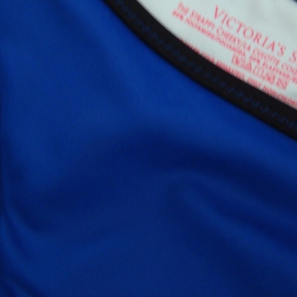 Victoria's Secret Bon Voyage Blue & Black The Strappy Cheeky Bikini Bottom XS - Picture 4 of 4